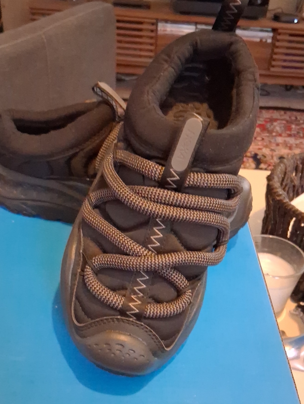 NWT HOKA HORA PRIMO, BLACK, SIZE 7.5.